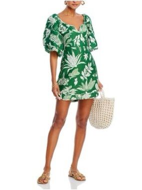 Farm Rio Forest Soul Linen Mini Dress